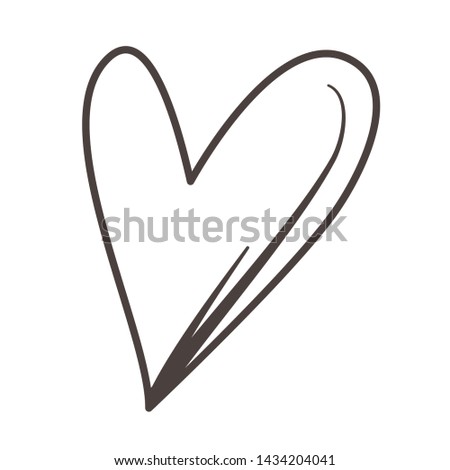 Isolated heart shape design vector illustrator