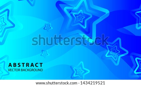 abstract stars background with gradient color - vector illustration
