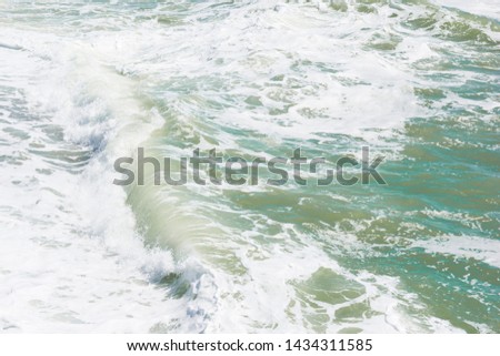 Waves of the ocean at Brighton beach, United Kingdom 