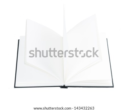 open book isolated on white background