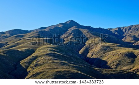 Saptoukop peak in the Kouga mountain range, South Africa. 