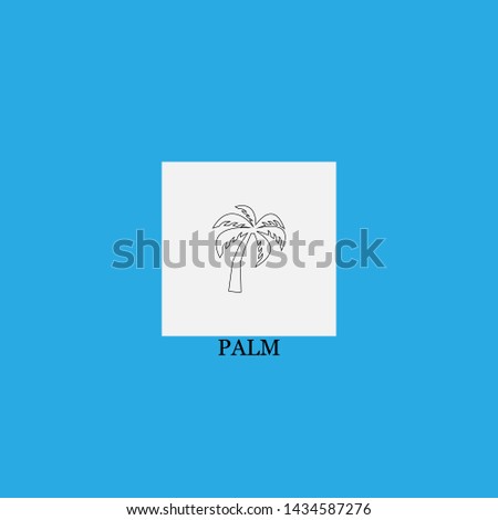 palm icon sign signifier vector