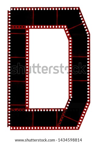 Alphabet, ABC.  Letter font " Photostyle", color film.