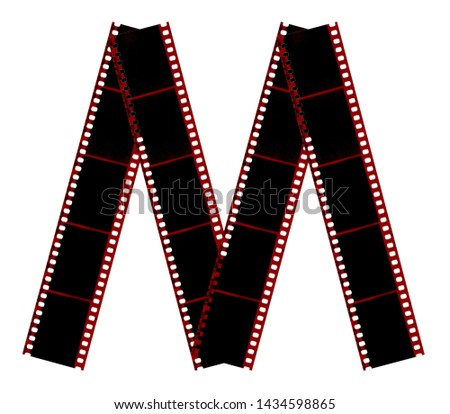 Alphabet, ABC.  Letter font " Photostyle", color film.