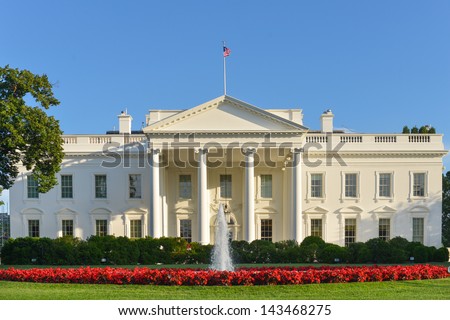 The White House - Washington DC, United States  Royalty-Free Stock Photo #143468275