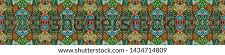 African art drawing. Seamless aztec pattern. Navajo retro style. Seamless cherokee print. Indian texture. Mexican style. Navajo motif. Black, cyan, pink, green, gold african art drawing.