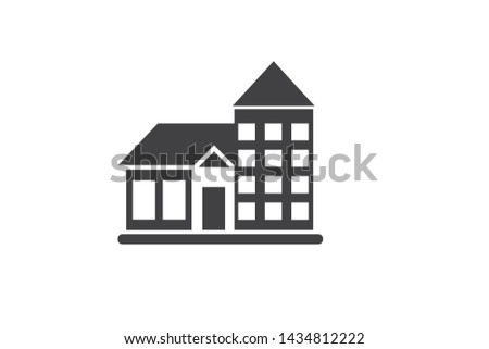 Sweet dream home icon vector 