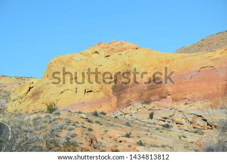 Colorful stones at Valley of Fire State Park, a public recreation and nature preservation area located near Las Vegas, Nevada