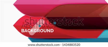 Geometric abstract background. Dynamic shapes composition. Vector illustration