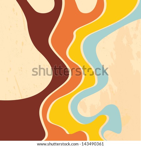 retro abstract strips background - vector illustration