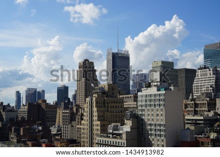 Manhattan Skyline as Seen from Mid-town