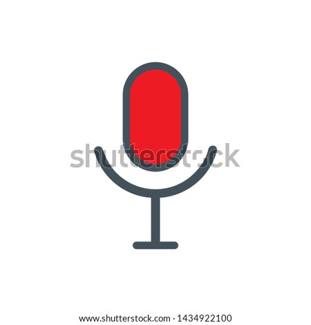 microphone icon vector symbol illustration