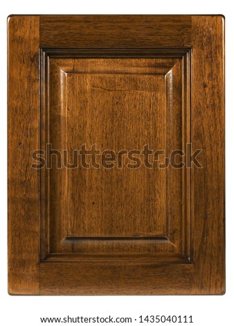 Wooden door texture on a white background