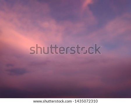 Blur Photo, sunset or sunrise at silhouette cityscape, Jakarta, Indonesia, for background, quote or other element design