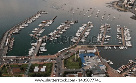 Punta del Este docks during sunset
