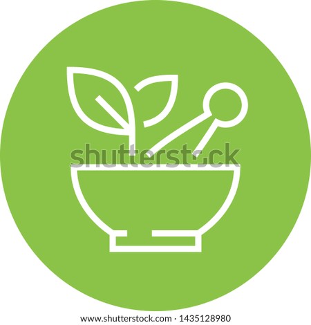 Herbal Medicine Dietary Supplement Outline Icon