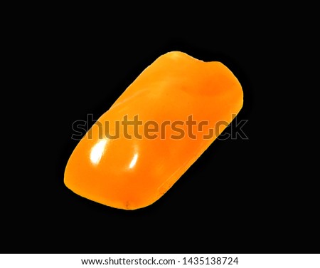                                amber isolated on white background
