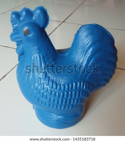 beautiful plastic chicken piggy bank