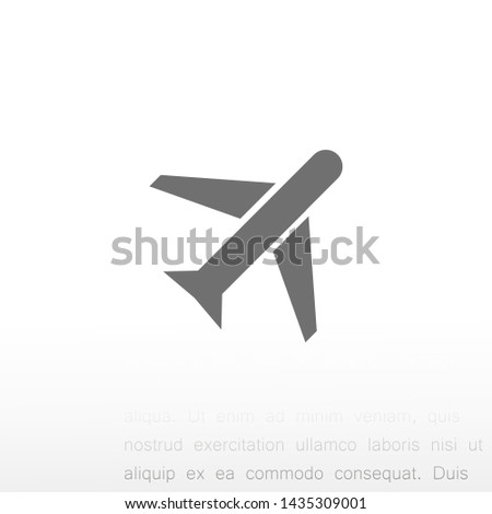 aircraft vector icon 10 eps , Lorem ipsum Flat design
