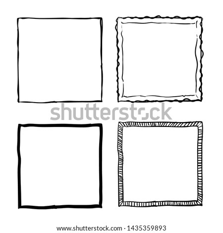 	
handdrawn doodle frame collection vector Royalty-Free Stock Photo #1435359893