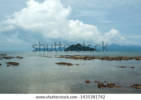 Paradise beaches of the island Malaysia, Langkawi island. The summer landscape. Paradise view. A concept for travel.