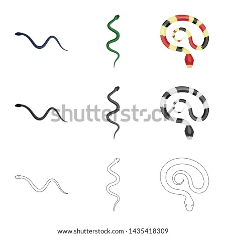 Isolated object of mammal and danger symbol. Set of mammal and medicine vector icon for stock.