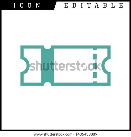 ticket symbol icon isolated sign symbol vector illustration - vector
