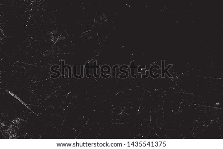 Scratched Grunge Urban Background Texture Vector. Dust Overlay Distress Grainy Grungy Effect. Distressed Backdrop Vector Illustration. Isolated Black on White Background. EPS 10. Royalty-Free Stock Photo #1435541375