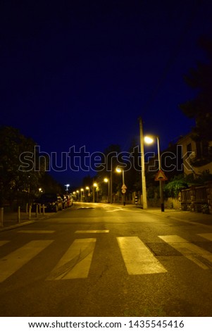 Mesiceva street and silence during the dawn