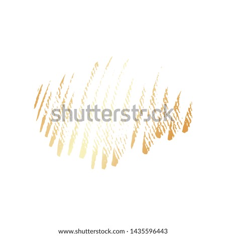 Hand draw ink brush stroke. Abstract background for banners, wallpaper and scrap booking hobby. Vector brush stroke textured design element. Grunge ink elements with gold gradient.