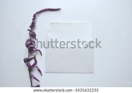 Card Mock up Stationery on White