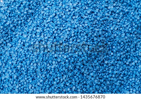 Close-up of plastic polymer granules. hand hold Polymer pellets. polymer plastic. compound polymer. Royalty-Free Stock Photo #1435676870