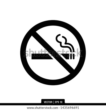The best of No Smoking icon vector, illustration logo template in trendy style. Suitable for many purposes.

