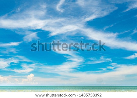 Views of the beach, the sea in the summer of the Andaman Sea, leisure travel concept, background, text input area