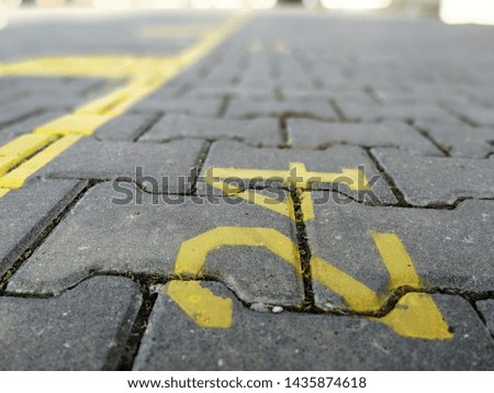 yellow lines on the playground