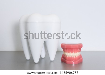 false mouth with big tooth
