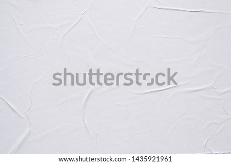 White creased poster texture. Abstract background. Royalty-Free Stock Photo #1435921961