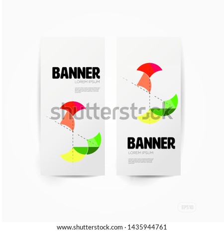 Graphic design. Colorful banner background. abstract shapes composition. Eps10 vector.