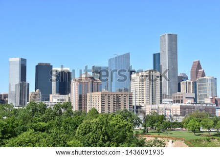 View of skyline in Houston, Texas