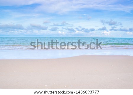 Summer beach and sea "khanom beach nakhon si thammarat" Thailand