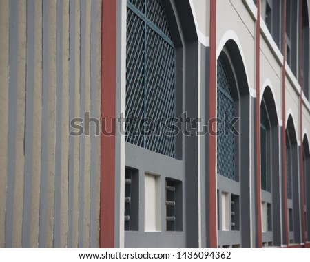 Parts of an architectural building isolated unique photo