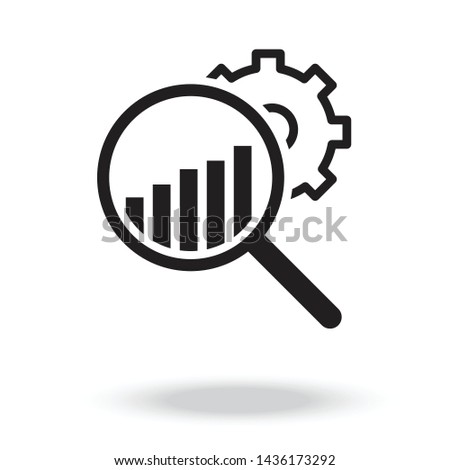 Market Research Icon vector.Analysis Icon.Research Icon Royalty-Free Stock Photo #1436173292