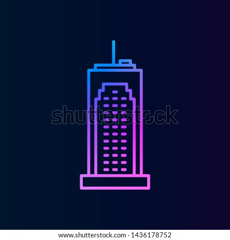Building outline nolan icon. Simple thin line, outline vector of building icons for ui and ux, website or mobile application