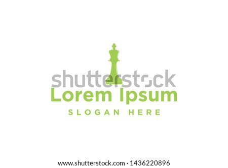 queen chess Logo Inspiration isolated on white background