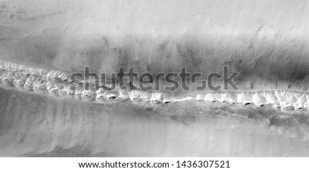 sand foam, allegory, abstract naturalism, Black and white photo, abstract photography of landscapes of the deserts of Africa from the air, aerial view, contemporary photographic art, 