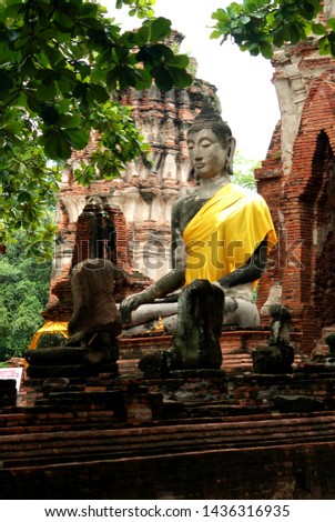 Old Buddha statue, Ayutthaya period, over 500 years old