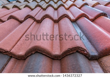 Colorful wavy tiles in a swatch of different textures