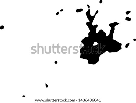 black paint splatter and ink or oil drop spots background