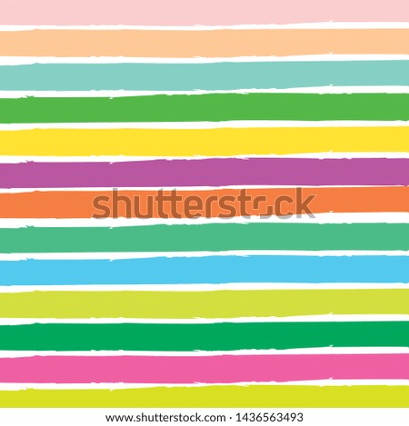 Abstract colorful paint brush and strokes with horizontal lines pattern background. creative colorful nice brush strokes and stripes pattern background