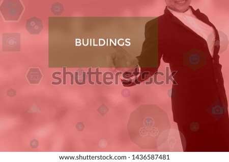select BUILDINGS - technology and business concept